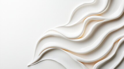 Obraz premium Abstract White Cream Texture Beauty Skincare Product Background