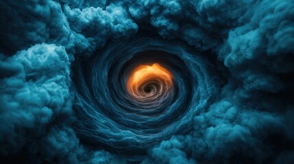 Dramatic Ocean Vortex with Bright Center  Nature  Whirlpools  Underwater  Water  Ocean