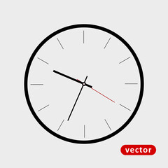 Simple Clock Element Icon 