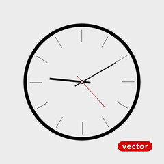 Simple Clock Element Icon 