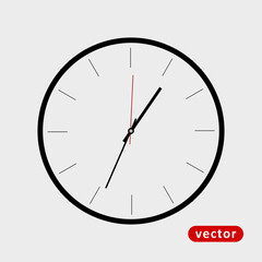 Simple Clock Element Icon 