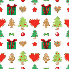 Festive Christmas Seamless Pattern