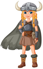 Brave Viking Warrior Girl