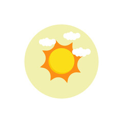 Sun Icon Button