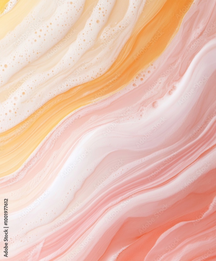 Poster vibrant festive swirls dynamic melted patterns in warm colors