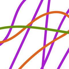 Purple green orange graphic lines background 