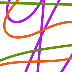 Purple green orange graphic lines background 