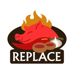 Lechon Business Logo Template: A Vector Design for Filipino Restaurants and Culinary Ventures