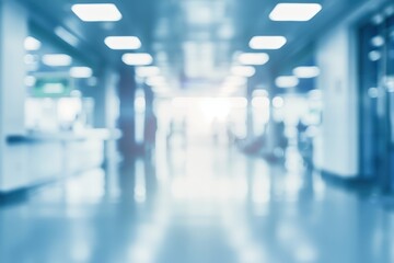 Blurred hallway in a building