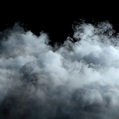 Fototapeta premium White smoke clouds