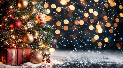 Christmas tree with gifts