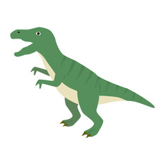 Naklejka premium Tyrannosaurus, Dinosaur icon, cute cartoon illustration.