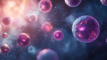 Naklejka premium organic micro cells