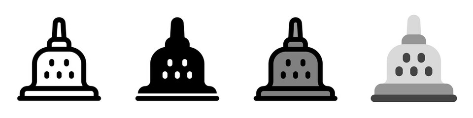 Editable temple, shrine vector icon. Landmark, monument, structure, culture, building, architecture. Part of a big icon set family. Perfect for web and app interfaces, presentations, infographics, etc