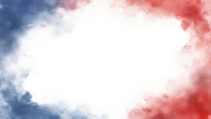 This red white and blue border frame features a stunning watercolor effect perfect for patriotic themes
