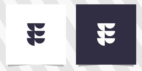 letter e logo design vector