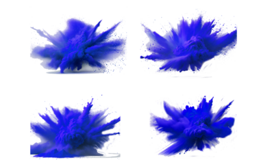 blue powder pulver explosion