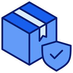 Box Icon Blue Color Icon