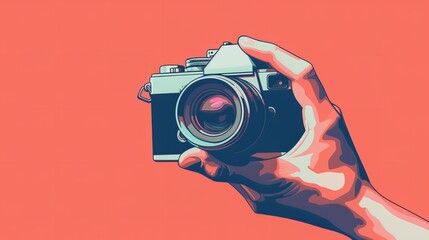 Fototapeta premium World Photography Day social media post template design