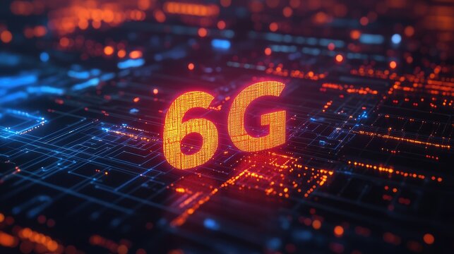 Data visualization illustrating the evolution to 6G technology