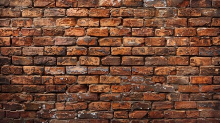 Fototapeta premium Rustic Red Brick Wall Texture for Design Projects
