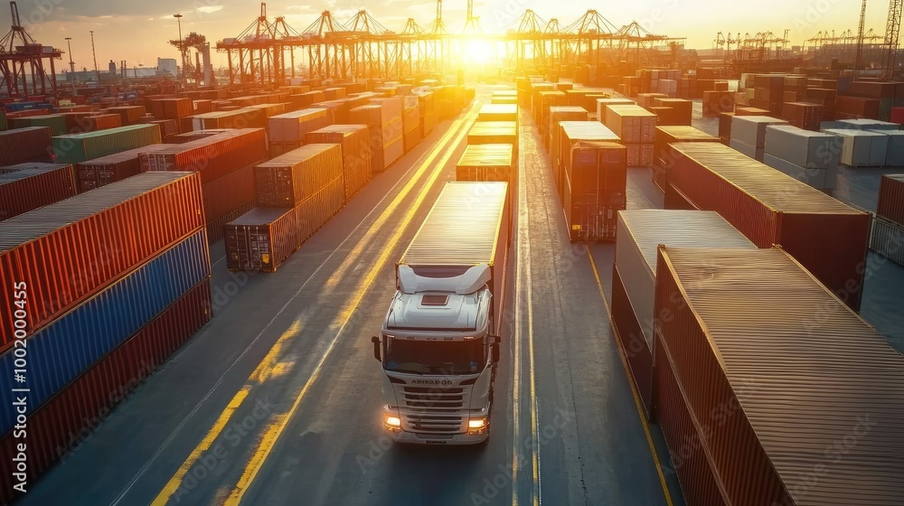 Poster efficient logistics operations with digital inventory tracking and real-time shipment updates