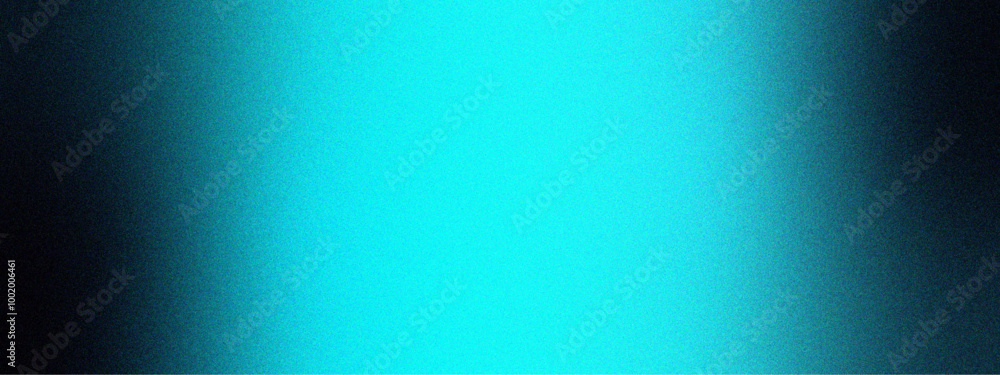 Poster abstract blue to black gradient background with foil turquoise blue, teal metallic texture gradient.
