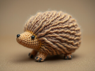 Obraz premium hedgehog made by wool