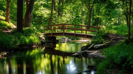 Obraz premium bridge in the park