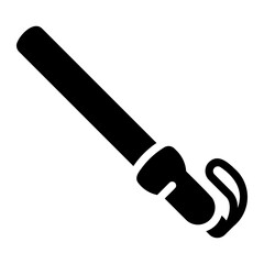 trafic baton Solid icon