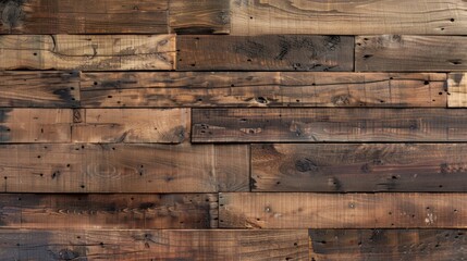 Rustic Wooden Plank Wall Texture for Background Design