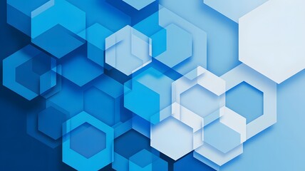 Abstract background 3D hexagonal