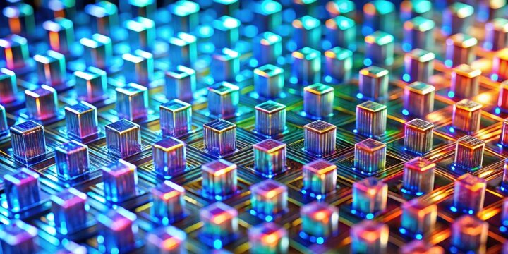 Abstract close-up of a photonic optical metamaterial background, photonic, optical, metamaterial, abstract, background