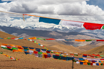 Lhotse, Chomolungma seen from Friendship Highway, Tibet.