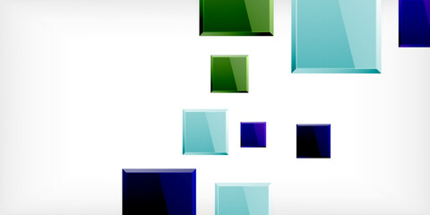 Obraz premium Shiny glossy metallic or plastic square design background. Vector Illustration For Wallpaper, Banner, Background, Card, Book Illustration, landing page