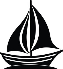symbolic sail boat icon with Transparent Background - Versatile Clipart