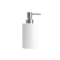 Obraz premium White Ceramic Soap Dispenser with Chrome Pump