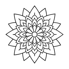 Abstract vector floral design with sun and leaf elements, perfect for summer decoration or vintage illustration