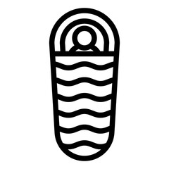 sleeping bag icon