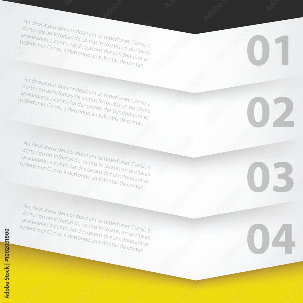 Poster infographic graphic geometric triangle overlap vector layer background for text and message design