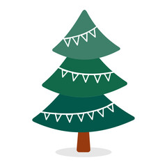  Christmas Tree Vector Illustration