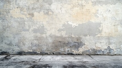 Grunge Concrete Wall Texture with Floor   Urban Background