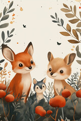 Fototapeta premium New Vector Illustration Children's Book Cover Design Background
