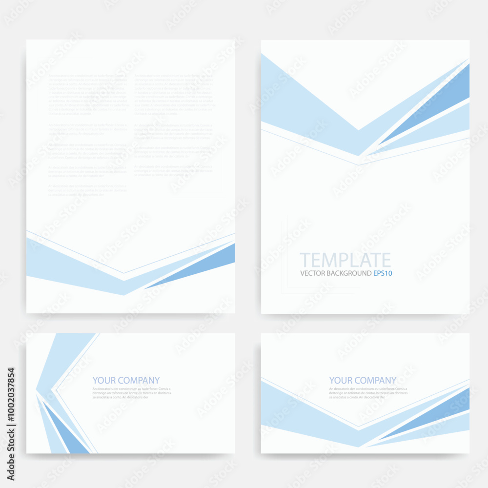 Poster header flyer business brochure vector graphic with space for text and message design