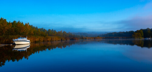 Calm water early morning with nice reflection