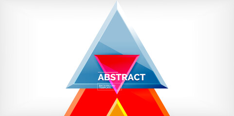 Triangle glass shapes geometric abstract background. Vector Illustration For Wallpaper, Banner, Background, Card, Book Illustration, landing page