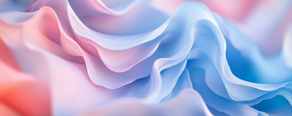 Obraz premium Abstract pastel wave pattern with soft pink