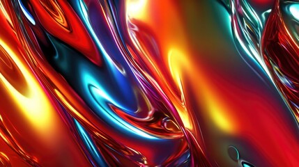 Shiny Metal Surface Close-Up