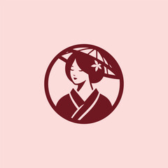 Japanese lady logo