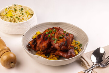 Huli-Huli Chicken is Hawaiian Grilled Chicken Infused with Sweet and Tangy Marinated from Pineapple. 